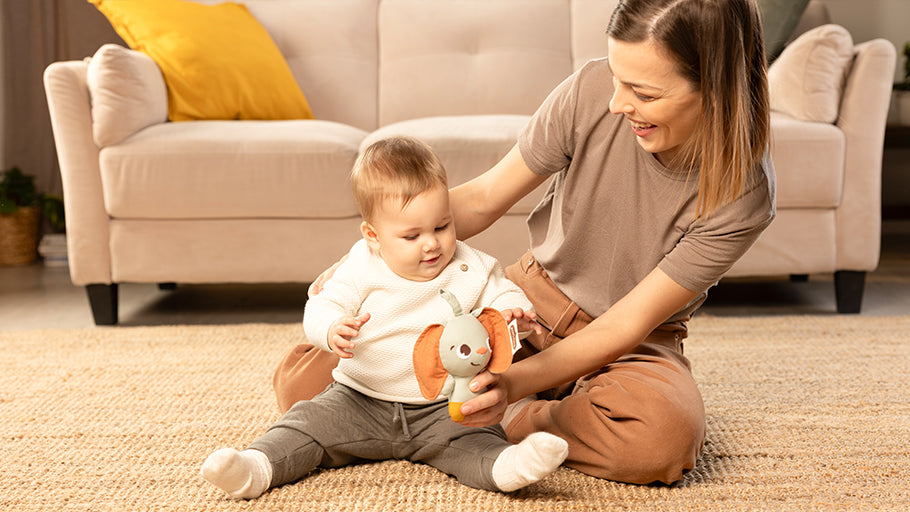 Bunny Take Along Rattle Toy