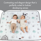 XL Outdoor Picnic Mat - contrasting and elegant design that is a perfectly suited to babies' developing senses