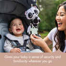 Panda Take Along Rattle Toy - gives your baby a sense of security and familiarity wherever you go
