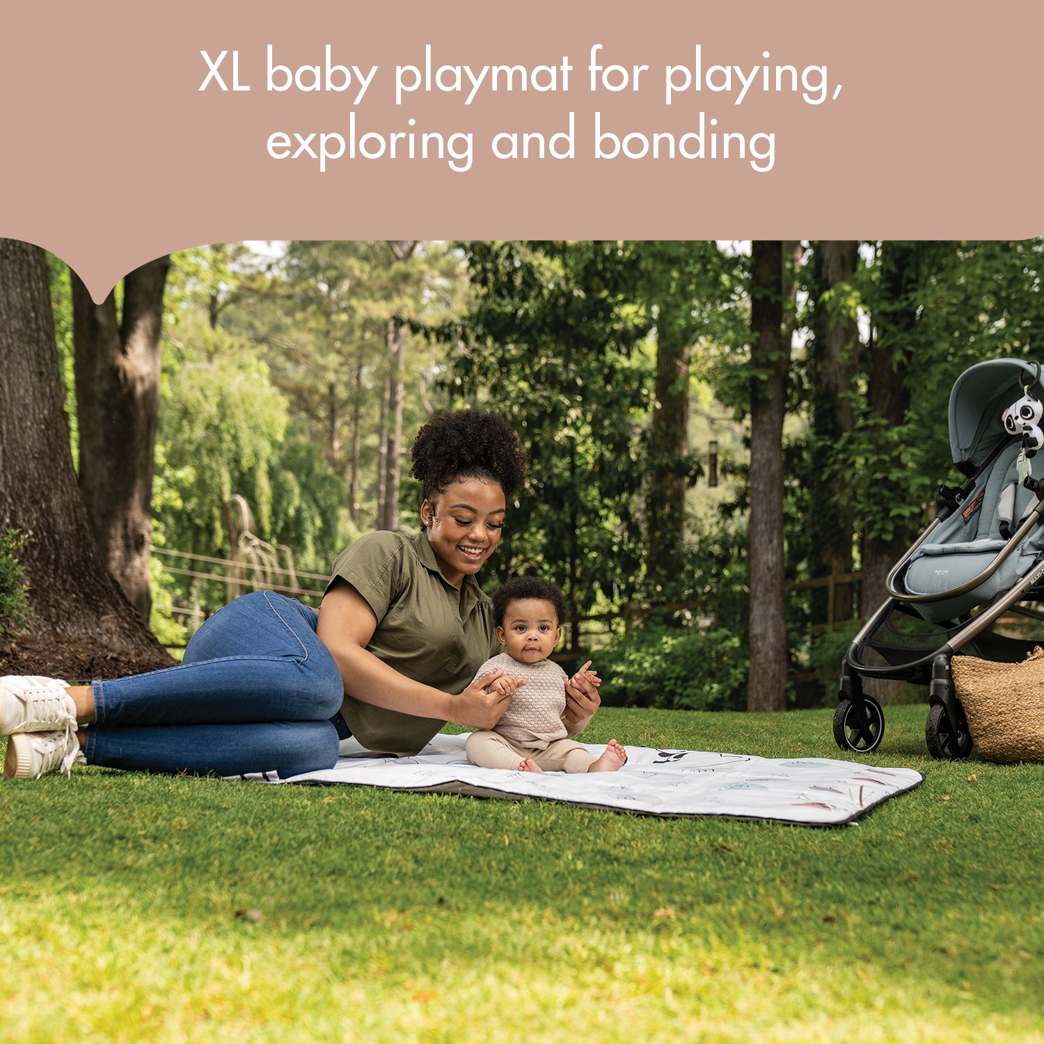 XL Outdoor Picnic Mat - XL baby playmat for playing, exploring and bonding