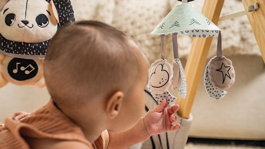 0-3+ months: STIMULATING SENSES & PRACTICING MOTOR SKILLS