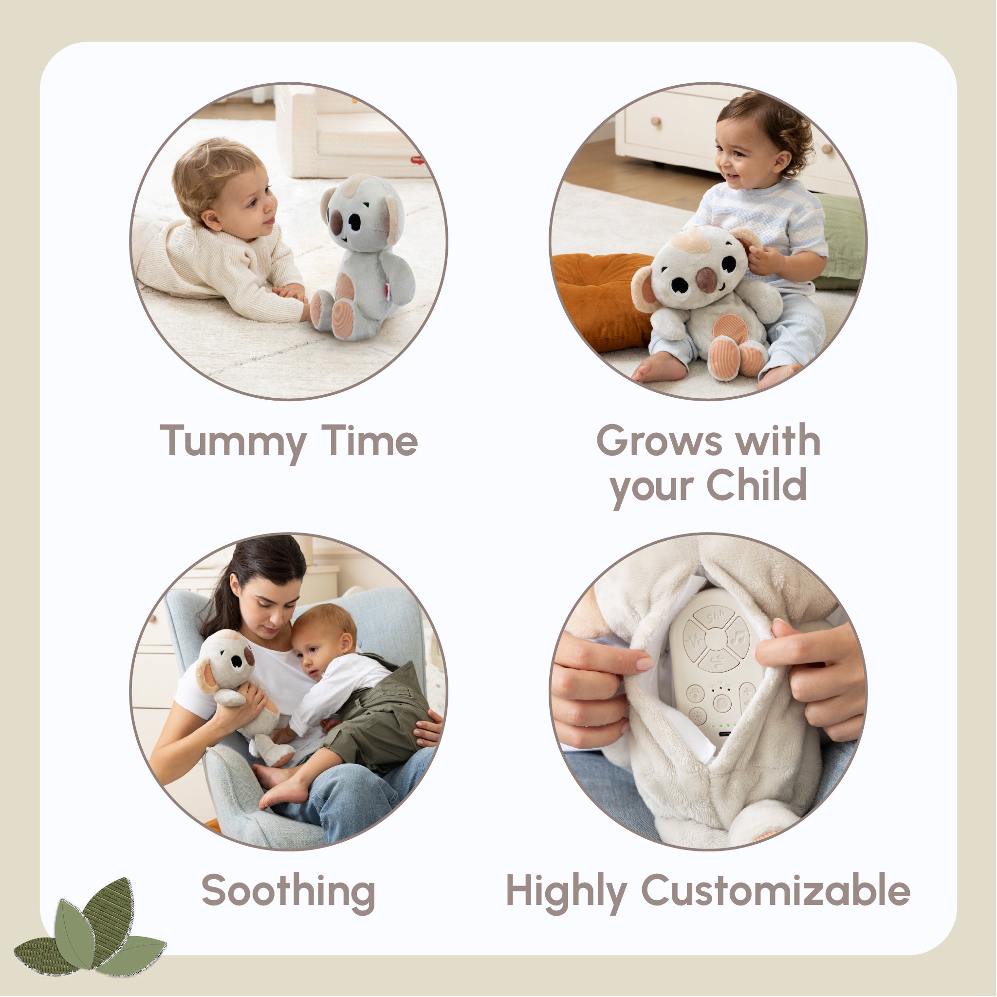 Boho Chic Plush Koala Snuggly Buddy – Tiny Love