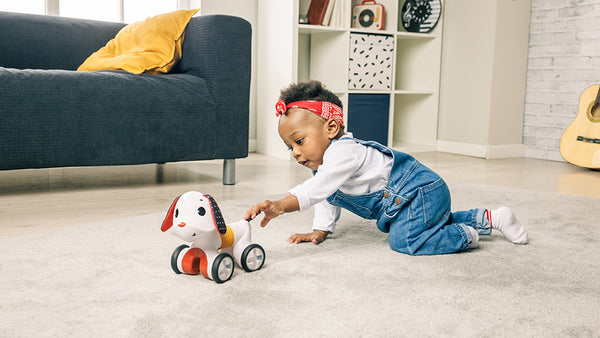 Toy moves when tapped: