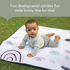 XL Outdoor Picnic Mat - four developmental activities that make tummy time fun time!