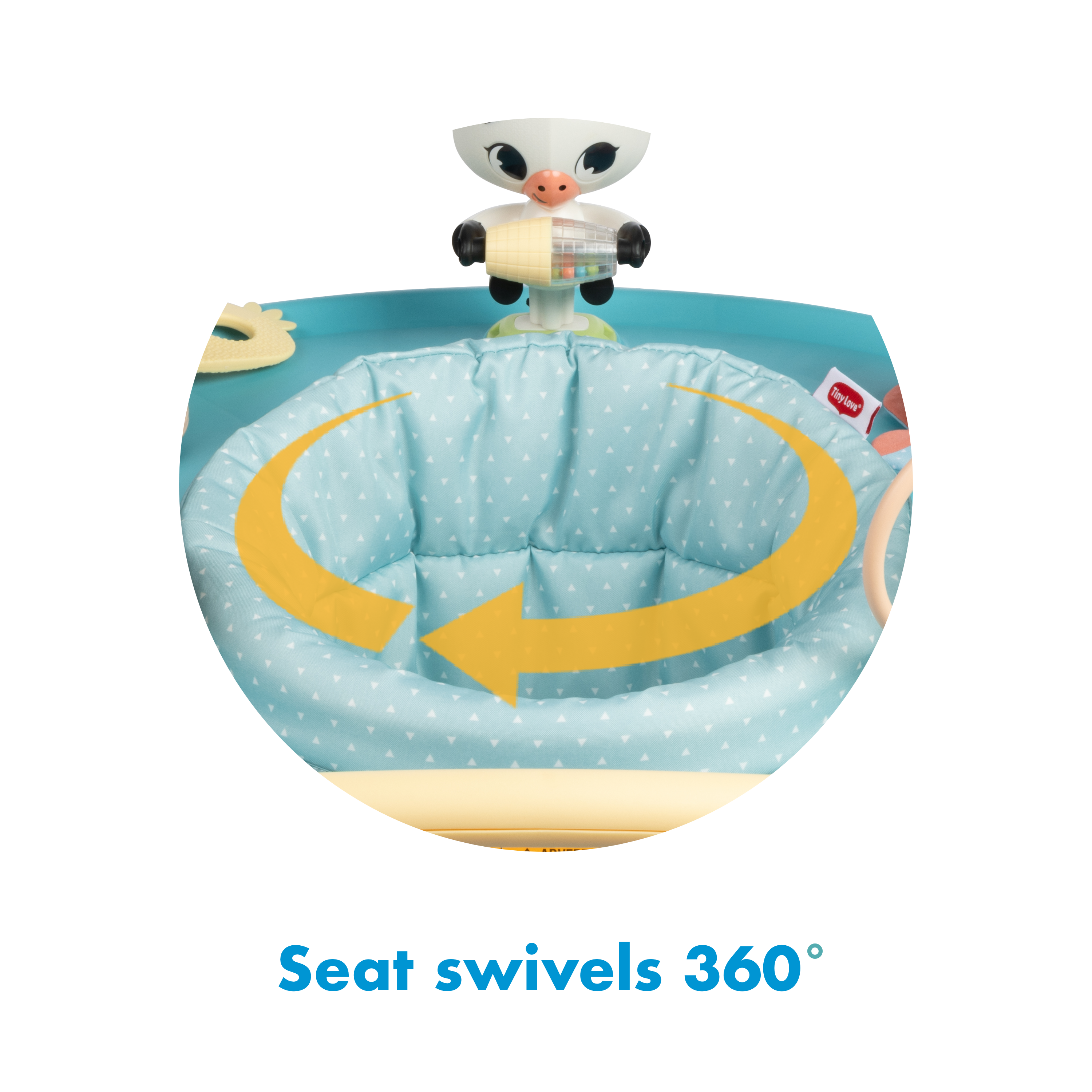 4-in-1 Play and Go Mobile Activity Center - seat swivels 360 degrees
