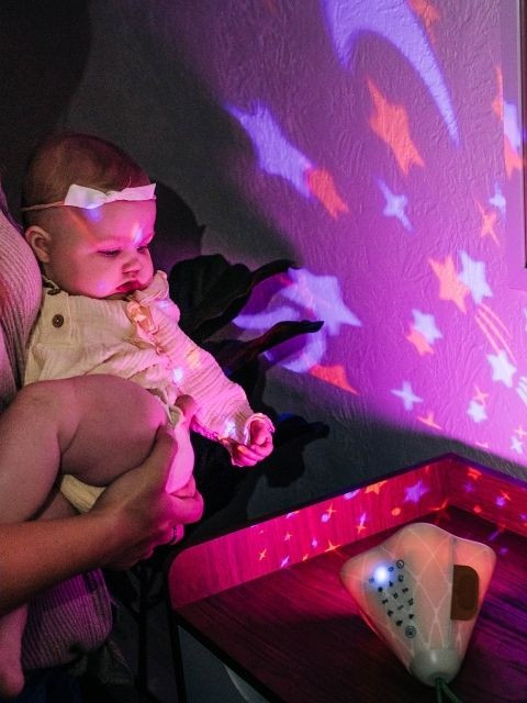 Peluche Musical Y Lámpara De Noche Para Bebés Recién Nacidos Panda
